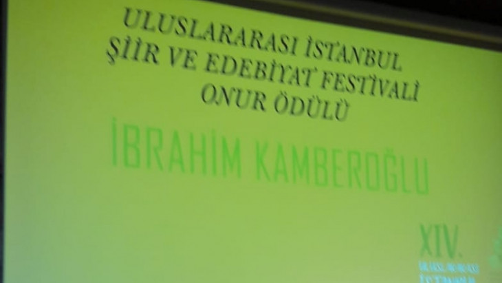 Şair İbrahim Kamberoğlu'na Onur Ödülü Verildi